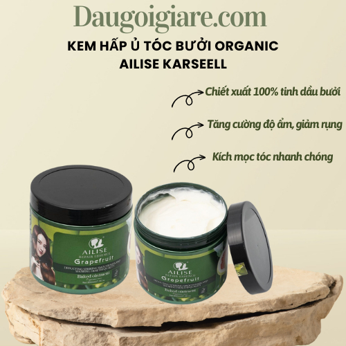 Ủ tóc Bưởi chống rụng kích thích mọc tóc siêu mượt AILISE 800ML chuyên dùng trong Salon