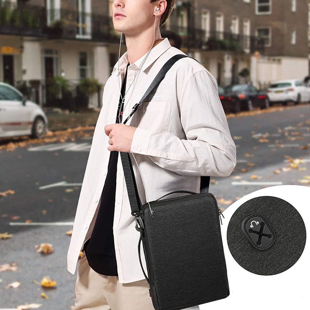 Túi đeo chéo bảo vệ laptop QiSYKER mút chống sốc 3D | BigBuy360 - bigbuy360.vn