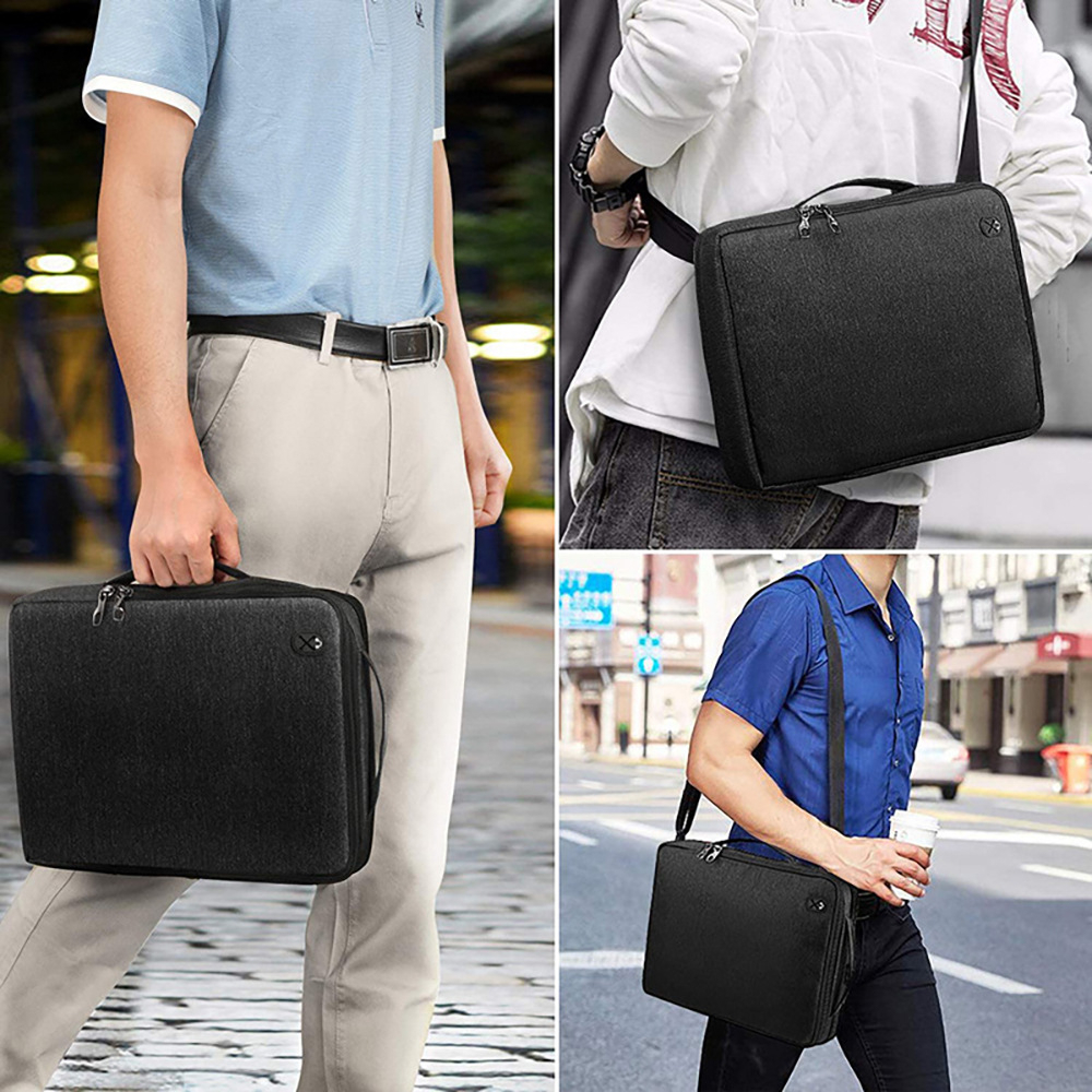 Túi đeo chéo bảo vệ laptop QiSYKER mút chống sốc 3D | BigBuy360 - bigbuy360.vn
