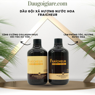 Dầu Gội Xả Dưỡng Ẩm Phục Hồi Hương Nước Hoa Fraicheur Instant Moisture 500ml * 2 chuyên dụng cho SALON
