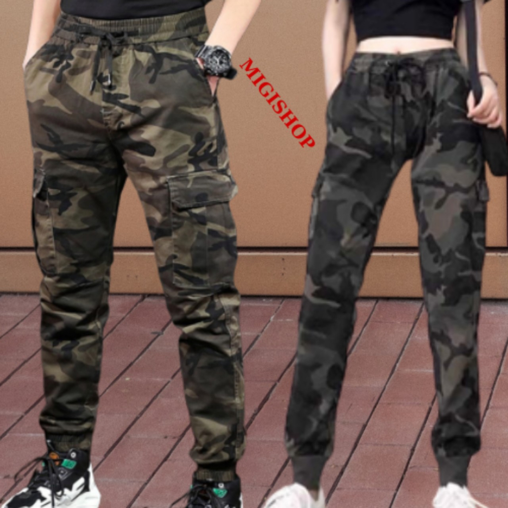 Quần Jogger Rằn Ri lính nam nữ kaki thể thao nam nữ unisex cá tính