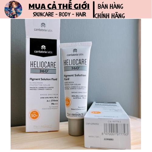 Kem chống nắng Heliocare Pigment Solution Fluid