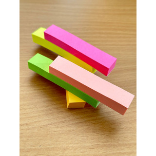 Giấy note dạ quang 5 màu Uni-T