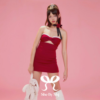 Đầm quây ôm Shebyshj len đỏ - Fenix Dress