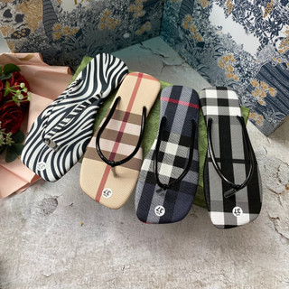 Dép kẹp xỏ ngón nữ quai mảnh sọc vằn - dép nữ đế xẹp thời trang nhiều màu