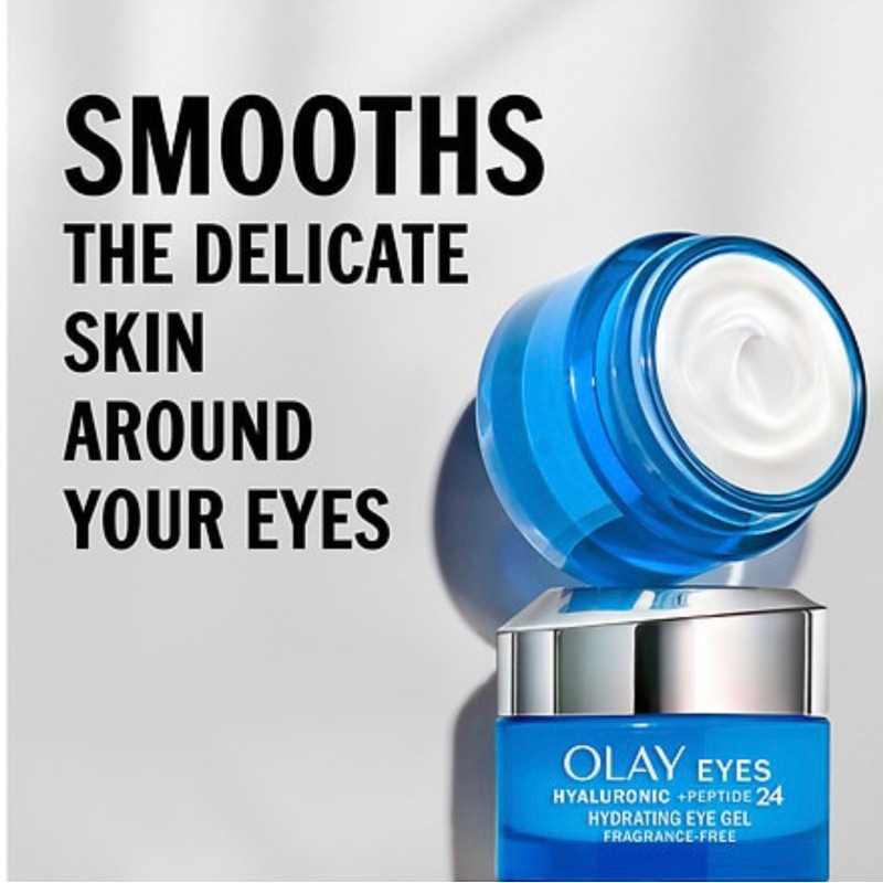 USA_Kem dưỡng mắt Olay EYES HYALURONIC + PEPTIDE24 Hydrating Eye Gel