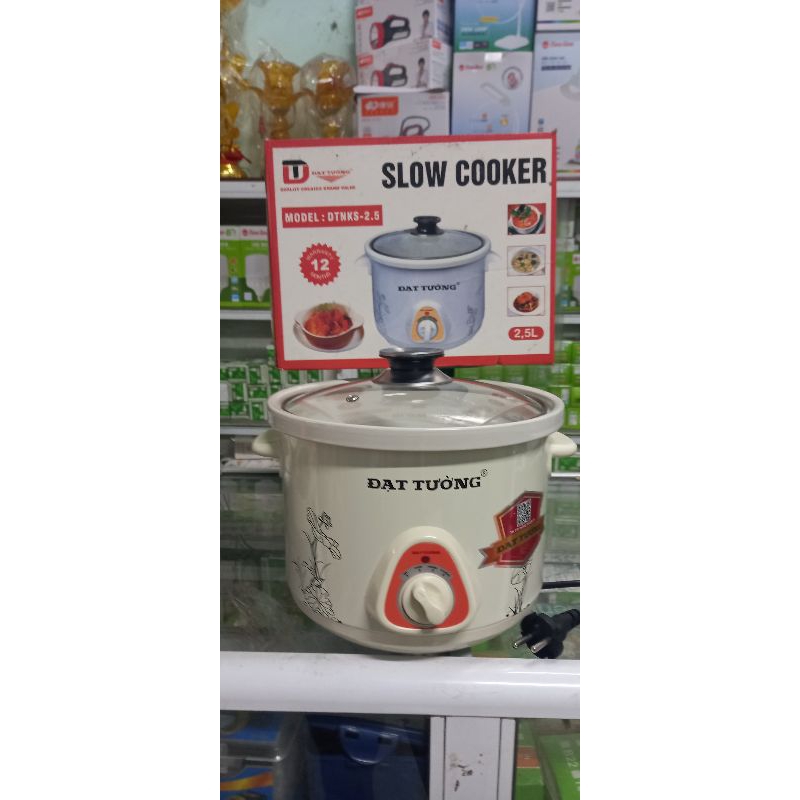 Nồi kho cá, nấu cháo, nấu chè, hầm xương, tần gà...Nồi hầm chậm 1,5l