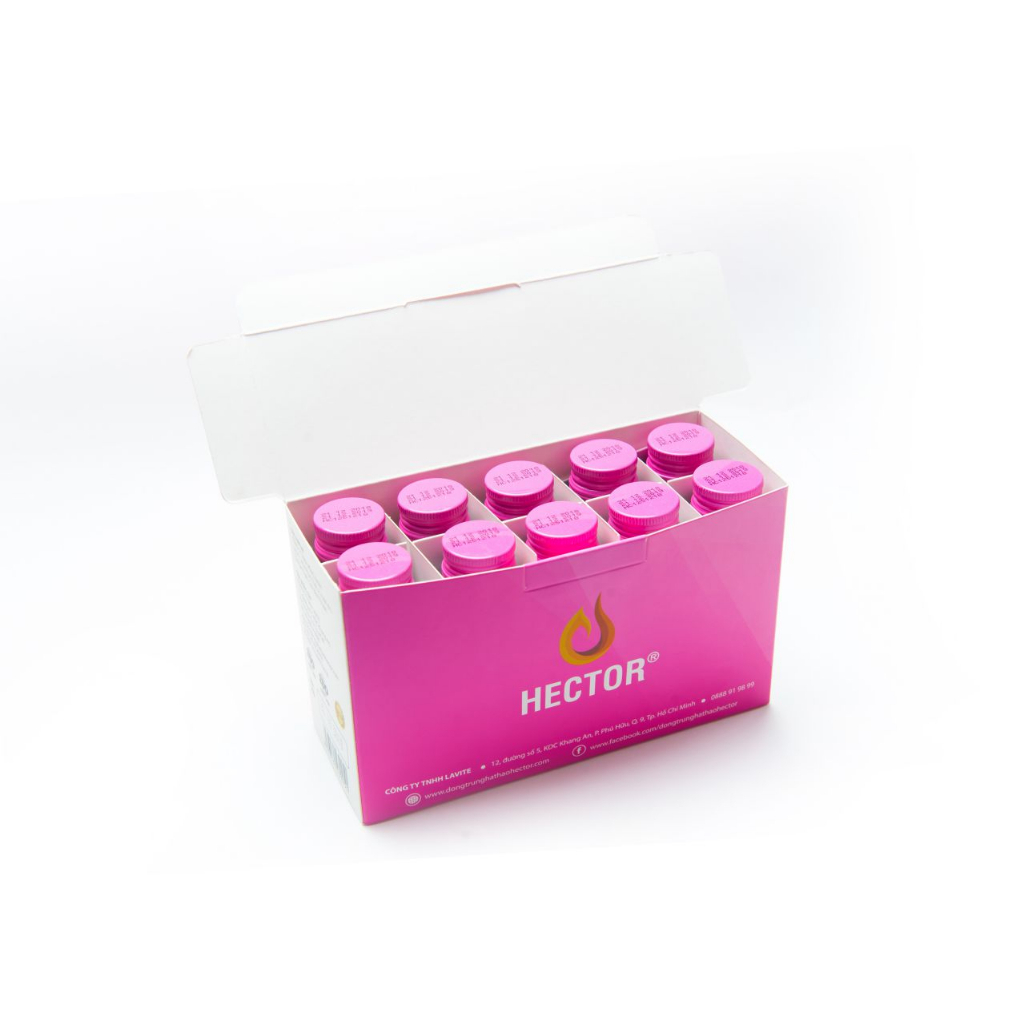 Nước Đông Trùng Hạ Thảo Kết Hợp Collagen Hector Cordyceps Collagen 10 Chai/Hộp