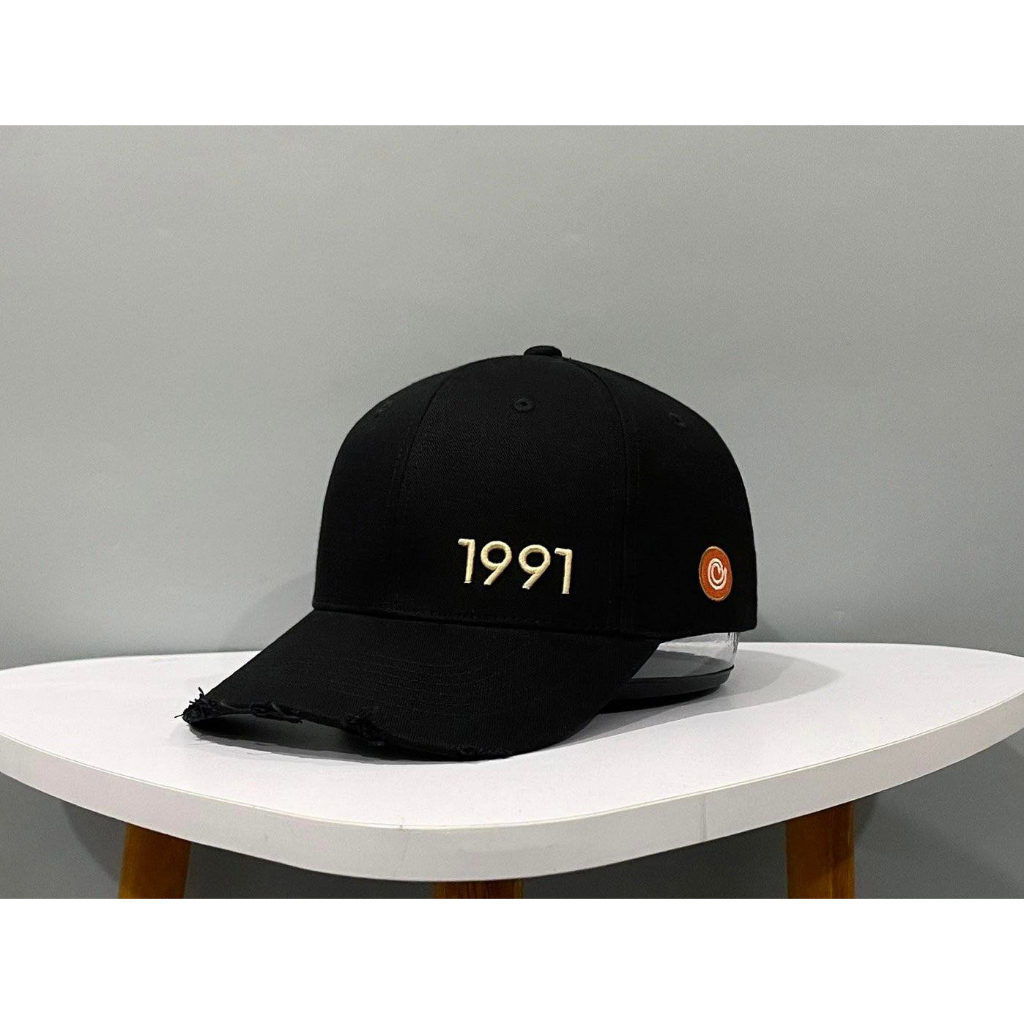 Mũ lưỡi trai đen thêu LOGO nổi Năm Sinh từ 1980 đến 2005 dành cho nam nữ Free size