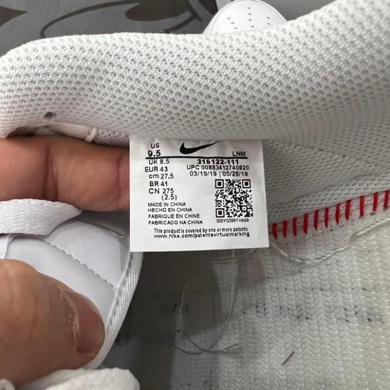 Giày Nike_Trắng móc đen AF1, Giày Air Force 1 Trắng móc đen Nam Nữ Hàng Đẹp Full Box+Bill