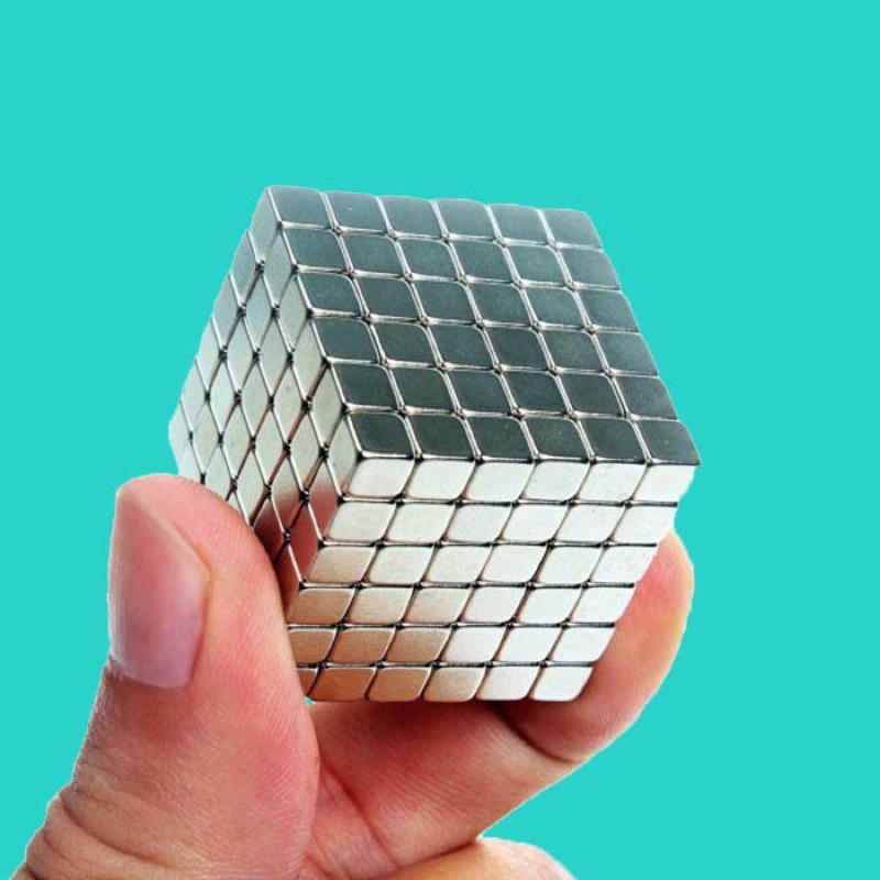 Nam châm đất hiếm viên trắng kích thước 5x5x5mm