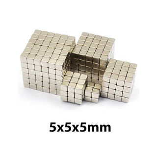 Nam châm đất hiếm viên trắng kích thước 5x5x5mm