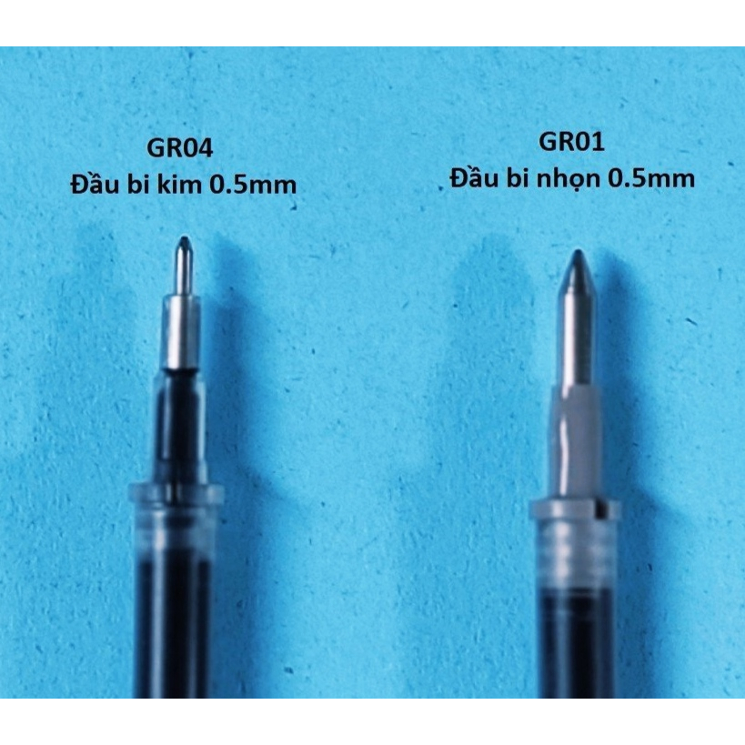 GR04 & GR01 Thiên Long ruột bút Gel thay thế 0.5mm ( Cho bút bi TL-GEL-08, GEL-012, GEL-012/DO, và các bút GEL nắp đậy