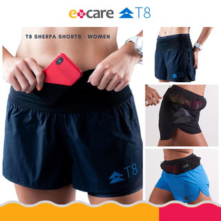Quần short thể thao nữ t8 women's sherpa shorts v2 có đai đa năng