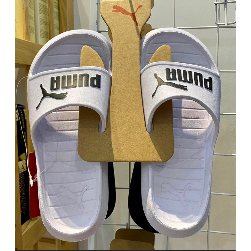 ✅ Dép hiệu Puma màu trắng sẵn Size 35, 42 #SALE_490k 🎉🛍📲