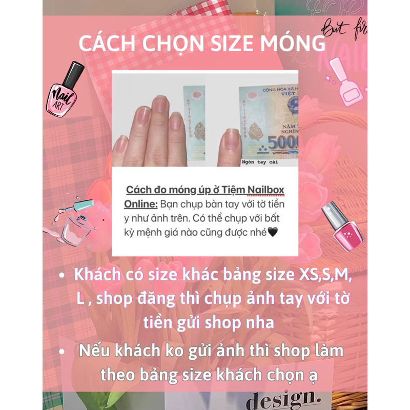 Nailbox hoạt hình thiết kế cute tặng kèm combo dũa & keo