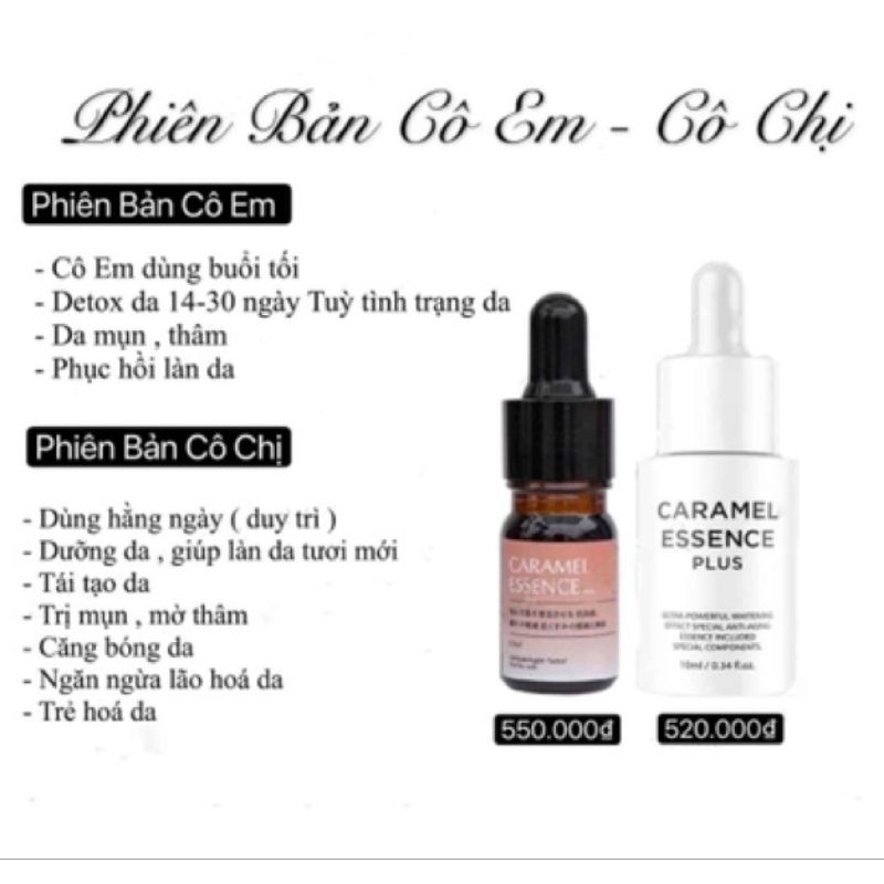 Serum Caramel Essence Viện Da Liễu Nhật Bản giảm mụn