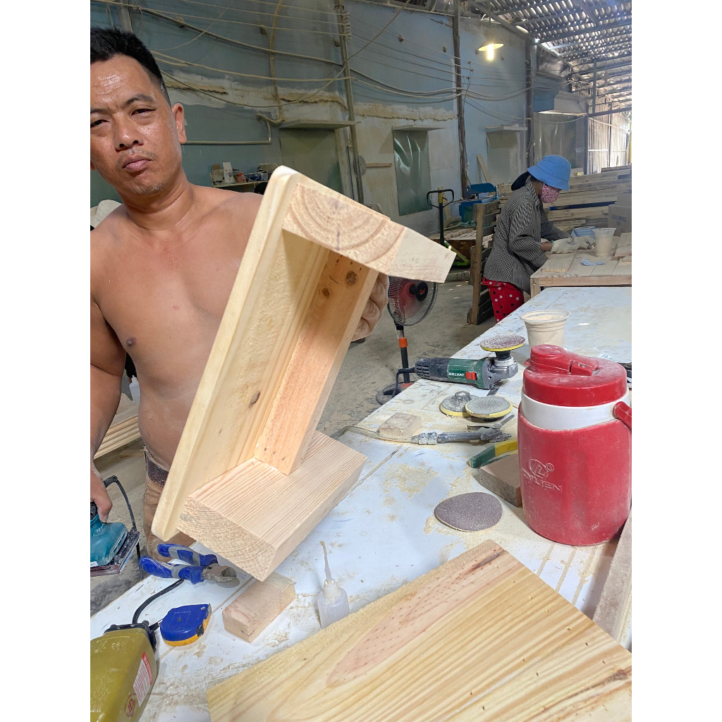 Ghế ngồi bệt gỗ thông tư nhiên , ghế ngồi xỏm , ghé gác chân