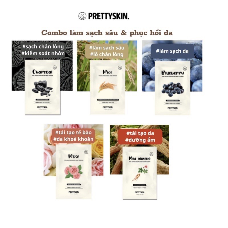 Mặt Nạ Dưỡng Da Pretty Skin Nội Địa Hàn Quốc
