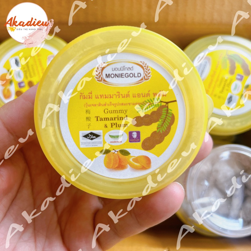 Kẹo Me Dẻo Xí Muội MONIEGOLD Thái Lan hũ 50g