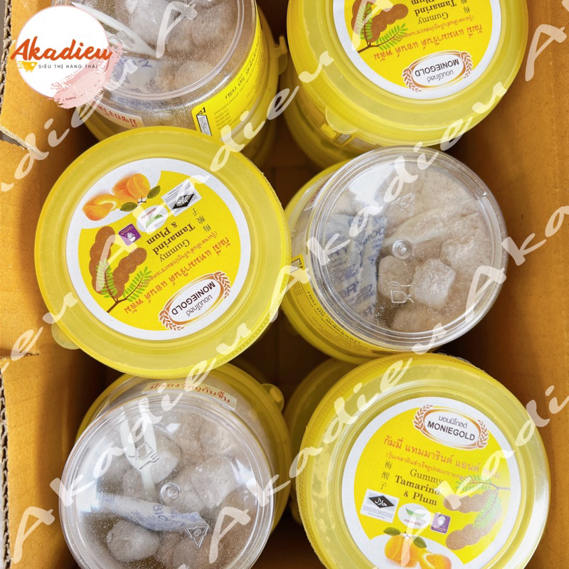Kẹo Me Dẻo Xí Muội MONIEGOLD Thái Lan hũ 50g