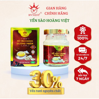 Yến chưng đường phèn HVNEST hũ 70ml, tổ yến sào chưng sẵn bồi bổ sức khỏe