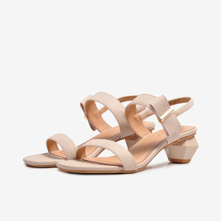 Sandal Cao Gót Nữ Biti's BFW001288KEM (Kem)