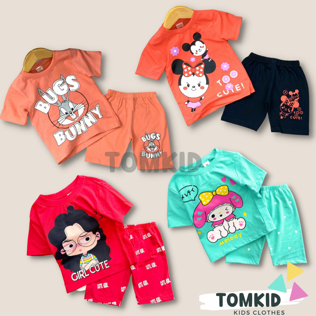 Đồ bộ cho bé gái set đồ bé gái mặc nhà chất cotton Borip chính phẩm loại 1 dày dặn không nhão vải 8-23kg Tomkids