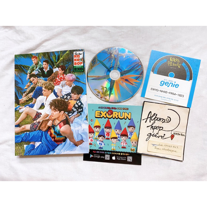 Exo mini abum kokobop đã khui seal, gồm CD photobook như hình