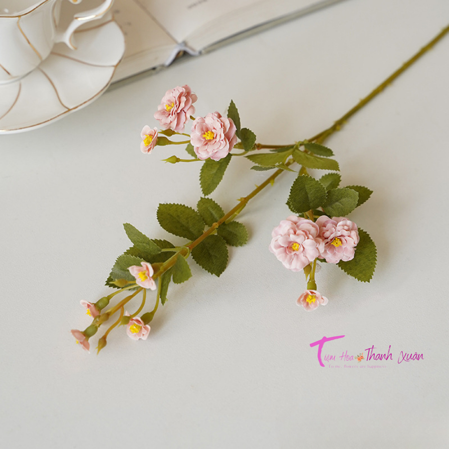 Hoa hồng châu âu, hoa giả decor trang trí cao cấp, hoa hồng ngoại, trang trí lọ hoa,  phụ kiện decor - THTX
