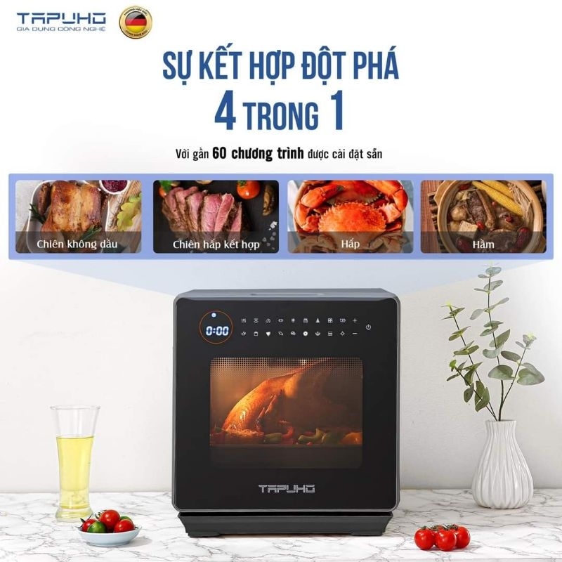 Nồi Chiên Hơi Nước TAPUHO TSF16 16 lít Bảo Hành Chính Hãng 24 Tháng