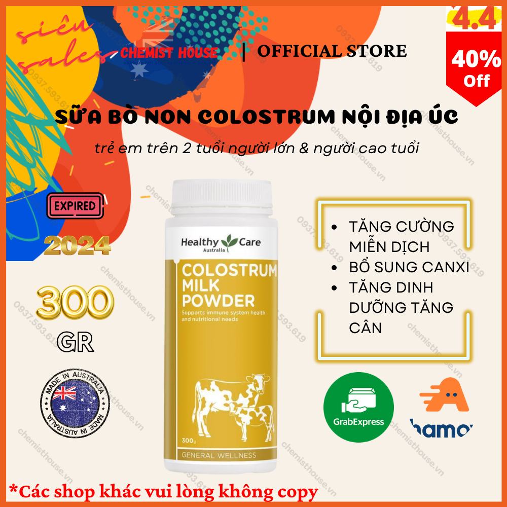 Healthy Care Colostrum Milk Powder - Sữa bò non 300g