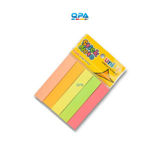 Giấy note dạ quang 5 màu Uni-T