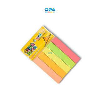 Giấy note dạ quang 5 màu Uni-T