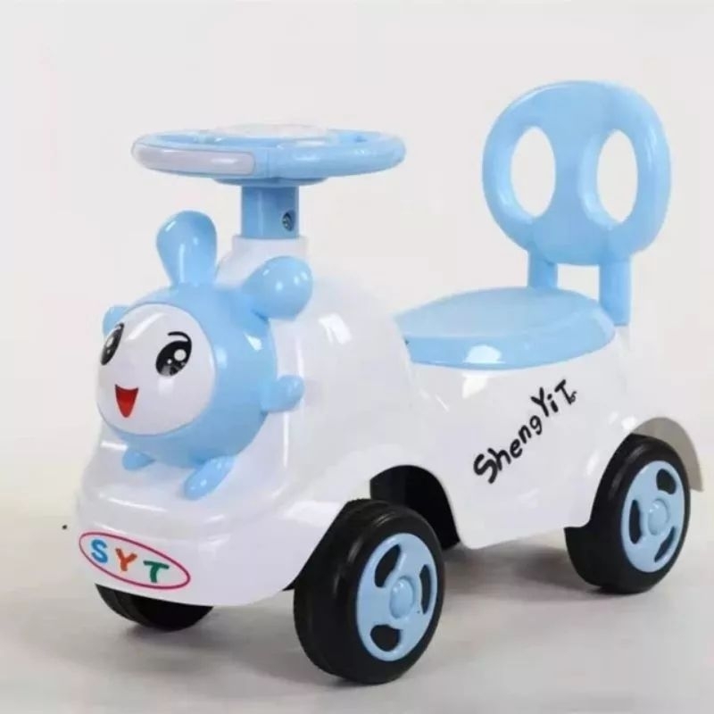 Xe chòi chân thỏ con có nhạc và đèn phát sáng cho bé