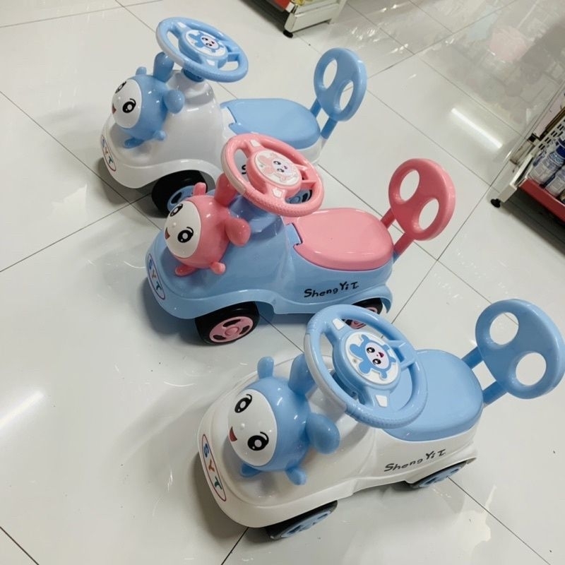 Xe chòi chân thỏ con có nhạc và đèn phát sáng cho bé