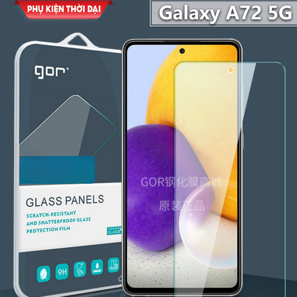 Cường lực Gor Samsung A72 5G / A73 5G trong suốt trơn mượt gần full màn