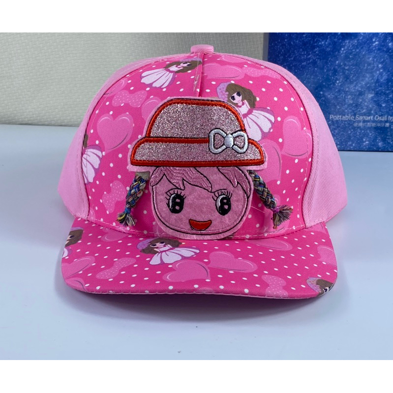 mũ kết dành cho bé gái 2t ~ 6 tuổi hồng mickey nơ phối dể thương