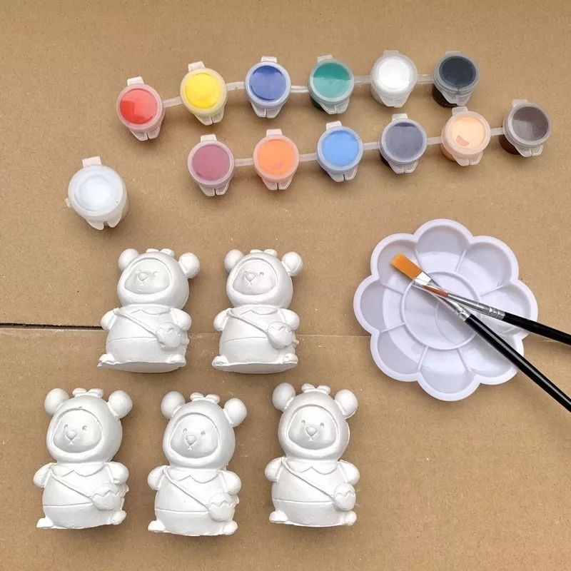 Tượng thạch cao tô màu hot trend- Đồ chơi thông minh sáng tạo cho bé