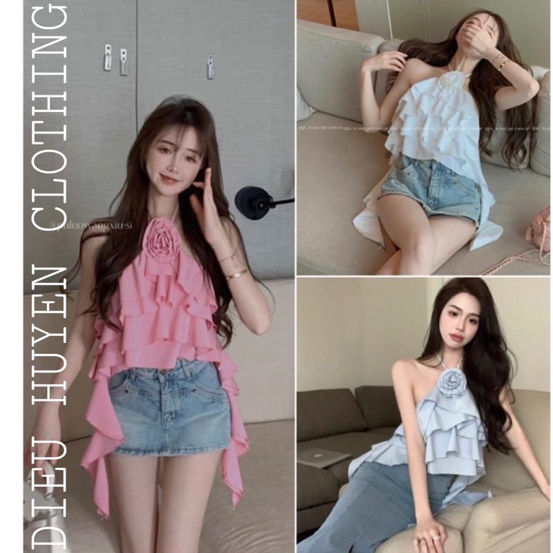Áo Nữ Thiết Kế Bèo Hoa Cao Cấp Mẫu Hot 2023 Taobao