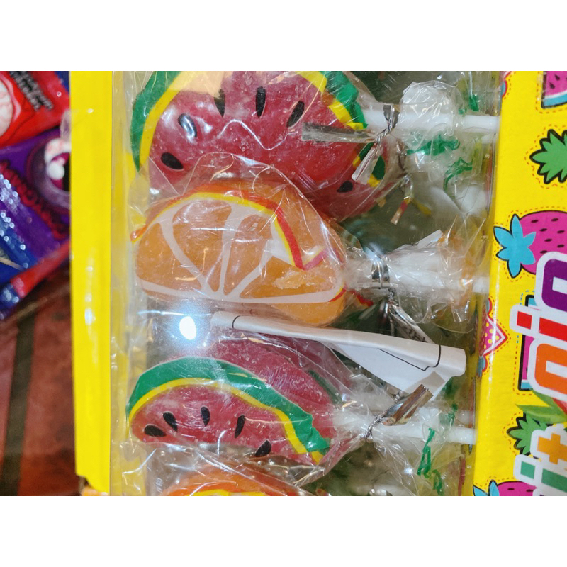 Hộp 30 chiếc kẹo dẻo trái cây hình cam dưa