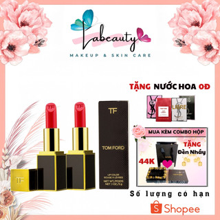 Son Tom Ford chính hãng, Tomford 16 Scarlet Rouge, Son TF Lip Color Vỏ Đen Full Size