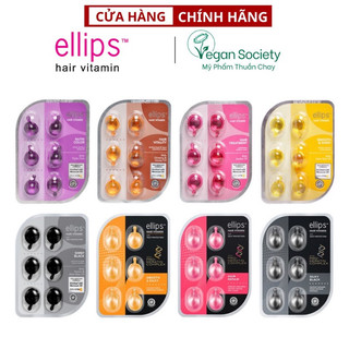 Serum Dưỡng Tóc Ellips Hair Vitamin Giúp Tóc Chắc Khỏe, Óng Mượt, Phục Hồi Hư Tổn 6 viên/vỉ🌸🌸🌺🌺💝