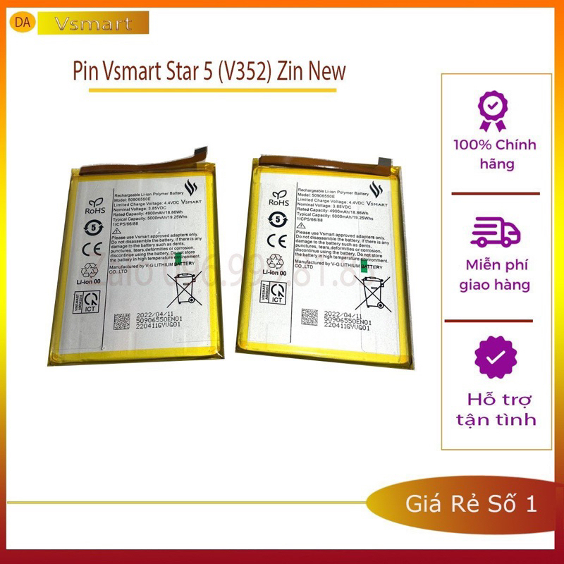 Pin Vsmart Star 5 (V352) Zin New