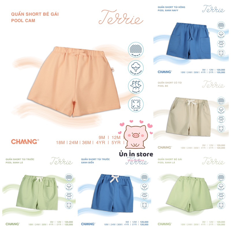 Chaang quần short Pool mùa hè cho bé trai bé gái SS2023D04