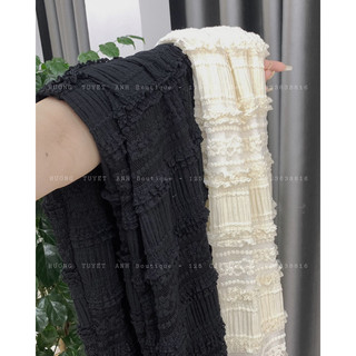 Đầm xốp 2 dây dáng dài