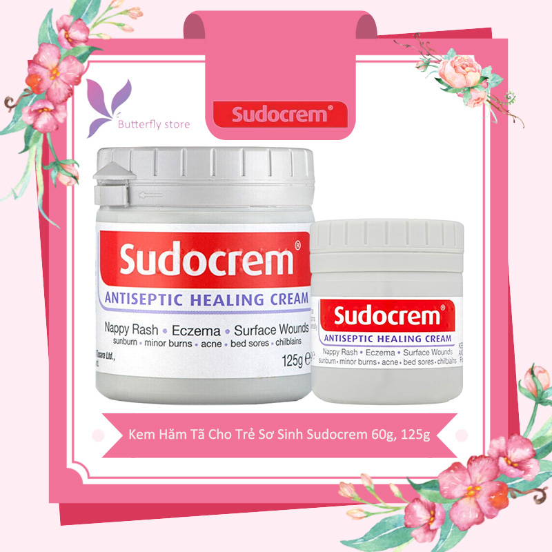 🦋giảm giá🦋 Kem Hăm Tã Cho Trẻ Sơ Sinh Sudocrem Nội Địa Anh 60g, 125g