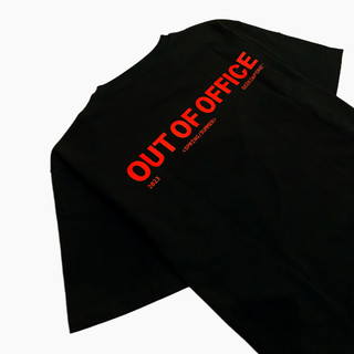 Áo thun OUTOFOFFICE | GC™ | Oversized Boxy Fit - Màu Đen