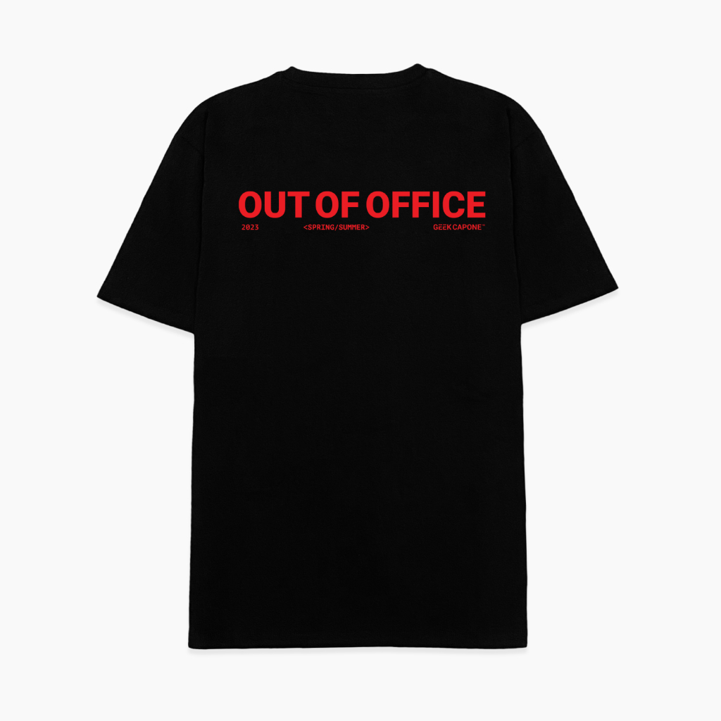Áo thun OUTOFOFFICE | GC™ | Oversized Boxy Fit - Màu Đen