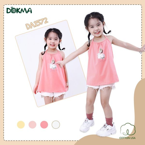 Áo 2 dây bé gái Dokma DA1572